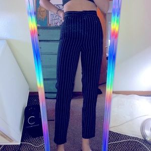 Super cute Nasty Gal pinstripe pants!